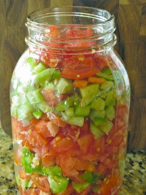 Different Decades: Tomato and Tomatillo Salsa Canned Tomatillos, Tomatillo Recipes, Canning Salsa, How To Make Salsa, Tomatillo Salsa, Canning Tomatoes, Frozen Veggies, Garden Recipes, Salsa Recipe