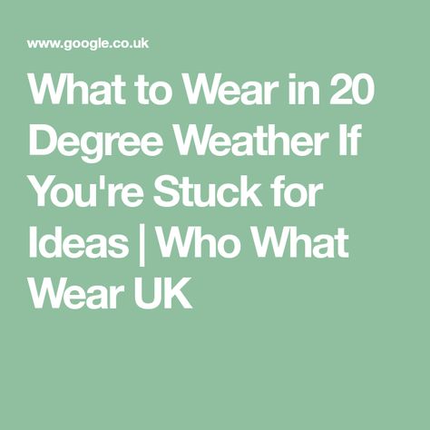 What to Wear in 20 Degree Weather If You're Stuck for Ideas | Who What Wear UK 22 Degree Weather Outfit, What To Wear 20 Degree Weather, Outfits For 20 Degree Weather, 20 Degree Weather Outfits, Bold Socks, Slip Skirts, Skirts With Boots, 2020 Fashion Trends, Chore Jacket