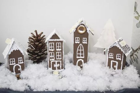 Best Christmas Decor Ideas 2021 | Hometalk Old Kitchen Utensils, Milk Cartons, Gorgeous Farmhouse, Gingerbread Village, Diy Home Decor Ideas, Unique Christmas Trees, Rustic Christmas Tree, Milk Carton, Painted Sticks