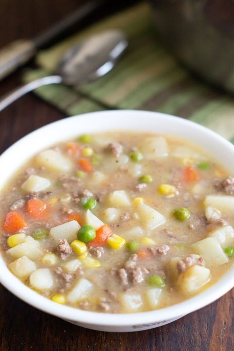 Shepherd's Pie Soup - Cook the Story: Learn how to make a delicious shepherd's pie soup that has all the flavor of the classic dish but is much quicker to make. #beefrecipes #beef #groundbeefrecipes #beefrecipes #potatorecipes #soups #souprecipes#busyweeknights #easymeals#soups #souprecipes Shepards Pie Soup, Shepherds Pie Soup, Shepards Pie, Hamburger Soup, Shepherd's Pie, Creamy Potato, Shepherds Pie, Entree Recipes, Classic Dishes