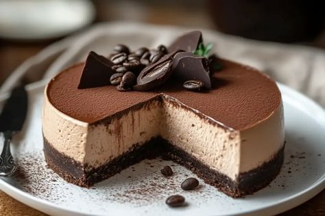 Chocolate Espresso Cheesecake – recipestasteful Espresso Cheesecake, Chocolate And Coffee, Chocolate Espresso, Coffee Cream, Creamy Chocolate, Creamy Cheesecake, Cheesecake Recipe, Chocolate Cheesecake, Coffee Flavor