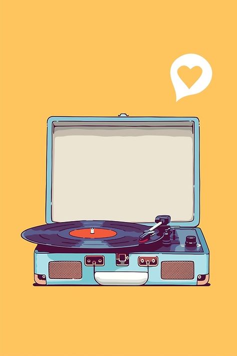 Blue Vinyl Record, Vinyl Record Player, Abstract Illustration, Blue Vinyl, Love Music, Music Wallpaper, Record Player, Instagram Highlight Icons, Retro Aesthetic