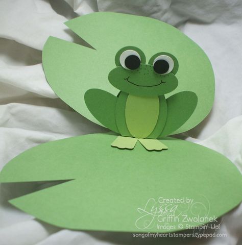 6a00e554f4a3a48834017c336e8e57970b-pi 2,304×2,337 pixels Frog Cards Handmade, Frog Cards, Frog Card, Paper Punch Art, Punch Art Cards, Frog Crafts, 2023 Graduation, Circle Punch, Shaped Cards