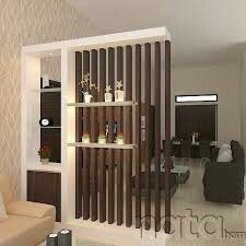 Pin by Yoga Iswari on Rumah minimalis | Modern room divider, Living room divider, Living room partition Modern Room Partitions, Room Partition Wall, Wall Partition Design, False Ceiling Living Room, Modern Room Divider, Living Room Divider, Divider Design, Room Divider Walls, Living Room Partition