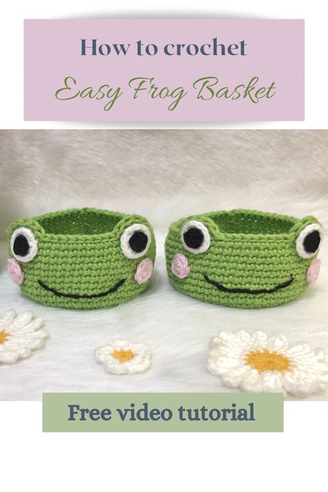 #crochetbasket 
#crochetforbeginners 
#freecrochetpatterns
#easycraft 
#freecrochettutorials
#crochetfrogbasket
#freecrochetpatterns 
#handmade
#freecrochetpatterns 
#crochetideas 
#crochetgiftideas
#crochetroomdecor
#crochetroomdecoration
#easycrochet
#crochetforbeginners
#stitchesinrows
#easyhandmadeideas
#handmadestoragebasket
#crochetstar
#easyhandmadedecorations
#christmasideas
#crochetideas
#crochetfrog Frog Gift Basket, Arigumi Crochet Patterns, Crochet Frog Basket, Crochet Frog Ideas, Crochet Frog Accessories, Cute Crochet Basket, Easy Crochet Frog Free Pattern, Easy Frog Crochet, 1 Hour Crochet Projects Easy Patterns