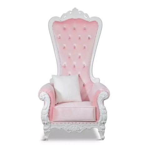 Sweetheart Throne Chair — Beyond Tent Princess Chair, Throne Chairs, Portable Dance Floor, Quinceanera Pink, Fancy Chair, Pink Quince, Wood Folding Chair, Iconic Chairs, Throne Chair