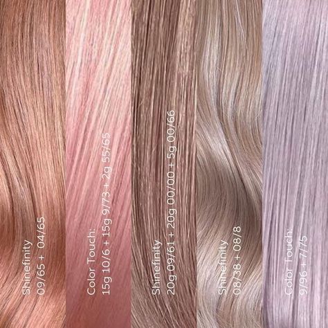 #opalescenthair on point by some of our talented Wella Educators 🤩💟 Why not enjoy these dazzling results and great formulas even longer by saving this post 💗 Bring it to your #Hairstylist next time for some pastel gloss 💖 Thank you t Wella Shinefinity Formulas, Shinefinity Formulas, Wella Formulas, Wella Shinefinity, Blonde Dye, Wella Hair Color, Color Formulas, Pixie Bob Haircut, Creative Hair Color