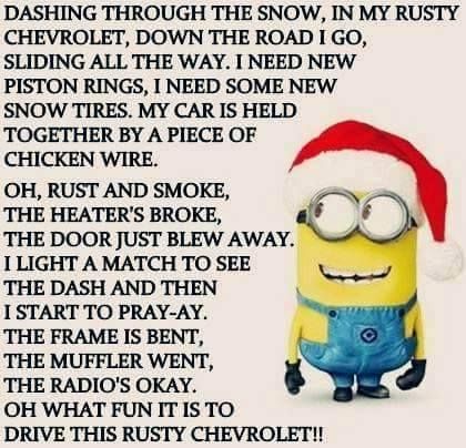 Funny Christmas Memes, Funny Christmas Songs, Funny Christmas Poems, Minion Memes, Christmas Memes Funny, Funny Christmas Pictures, Funny Minion Pictures, Parody Songs, Funny Minion Memes