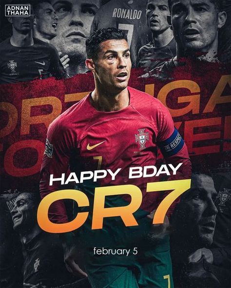 Adnan Thaha | Photoshop Artist on Instagram: "Happy Birthday The G.O.A.T 🐐👑" Happy Birthday Ronaldo, Instagram Happy Birthday, Artist On Instagram, Sports Design, Cristiano Ronaldo, Ronaldo, Happy Birthday, Photoshop, Sports