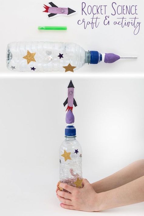 Create and use this rocket to investigate flight in rockets with a simple STEAM activity that your kids will love.  #STEAM #STEM #RocketScience #SpaceActivities #handsonlearning #rainydaymum Kids Rocket Craft, Flight Activities For Kids, Steam Experiments, Rocket Craft, Steam Kids, Space Activities For Kids, Space Crafts For Kids, Steam Activity, Bottle Rocket