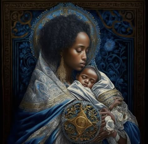 Black Virgin Mary, Black Madonna Art, Black Madonna, Kylie Pregnant, Sacred Woman, Christmas Photo Album, Madonna Art, Black Power Art, Bible Artwork