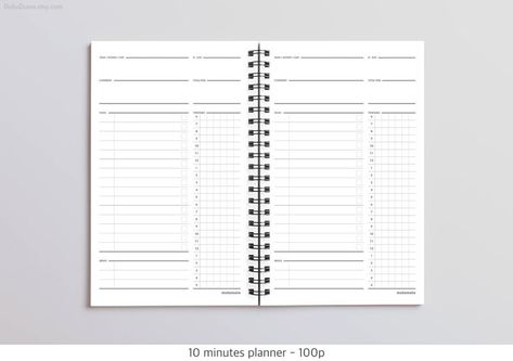 10 Minutes Planner 100 Days White / Monthly Planner / Study | Etsy 10 Minute Planner, Bullet Journal Grid, Assignment Planner, Book Of Matthew, Study Planner Printable, Bible Study Printables, Grid Notebook, School Planner, Bible Study Journal