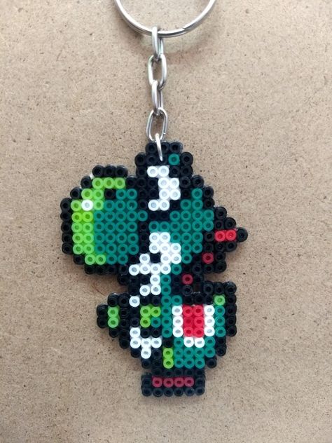 Easy Perler Beads Ideas 3d, Yoshi Perler Bead Patterns, Ironing Beads, Perler Bead Mario, Hama Art, Easy Perler Bead Patterns, Pixel Beads, Macrame Bracelet Patterns, Pearl Beads Pattern