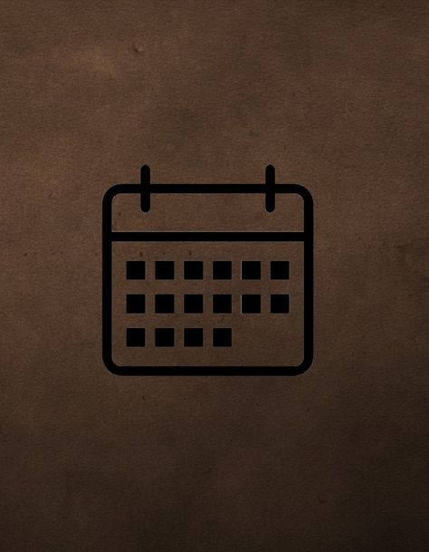 Brown Calendar Aesthetic, Brown Calendar Icon, Harry Potter App, Calendar Aesthetic, Calendar Icon, Phone Icons, Iphone Aesthetic, Phone Icon, Leather Notebook