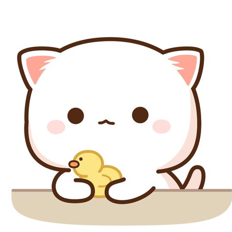 https://m.weibo.cn/3540182725/4479939480920002 Mitao Cat, Mochi Cats, Mochi Cat, Peach Cat, Cat Emoji, Chibi Cat, Cute Bear Drawings, Cute Kawaii Animals, Cute Cartoon Images