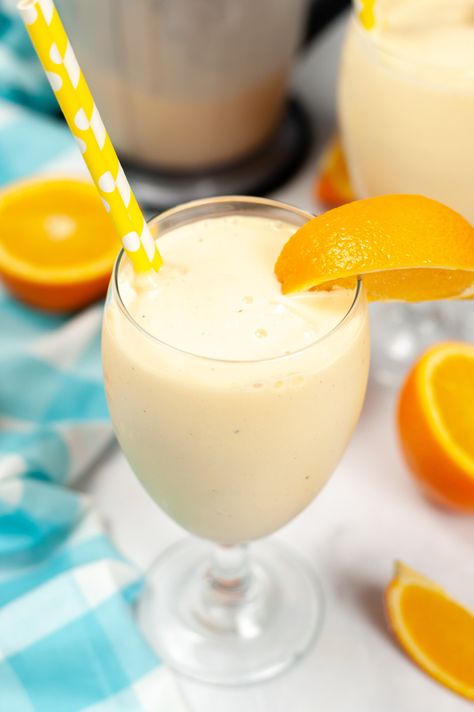 Orange Creamsicle Milkshake, Creamsicle Milkshake, Orange Juice Concentrate, Orange Creamsicle, Orange Slices, Heavy Cream, Gluten Free Vegetarian, Vanilla Bean, Memory Lane