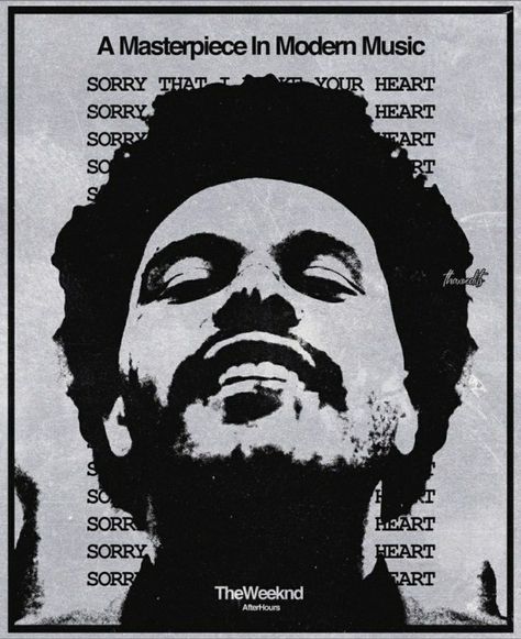 Weeknd Poster, The Weeknd Poster, The Weeknd, Vintage Poster, Music Poster, Black And White, Music, Wall, White