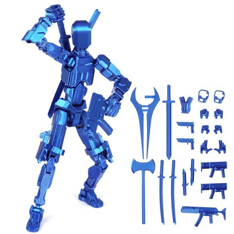 PRICES MAY VARY. T13 Fully Articulated Joints Action Figure: （This T13 robot does not require assembly）Each joint of the robot model doll is fully movable, allowing for a wide range of poses and actions. With its flexible design, it offers endless possibilities for dynamic play and creative displays. Versatile Accessories: The Titan 13 comes with different hand types and twelve weapon options, providing customization and enhancing playability. Mix and match the accessories to create unique combi T13 Action Figure Poses, Robot Action Figures, Playroom Organization, Creative Display, Hand Type, Figure Poses, Robot Toy, Sideshow Collectibles, Crossbow