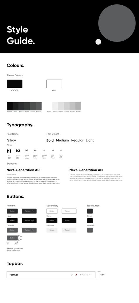 Fast API style guide and sample page on Behance Style Guide Ui, Web Style Guide, Pretty Web Design, Website Style Guide, Ux Design Portfolio, Style Guide Template, Ux Kits, Style Guide Design, Website Design Layout