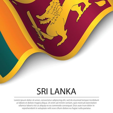 Sri Lanka Independence Day, Sri Lankan Flag, Sri Lanka Flag, Banner Ribbon, Independence Day Poster, New Year Post, Ribbon Vector, Waving Flag, Army Flag