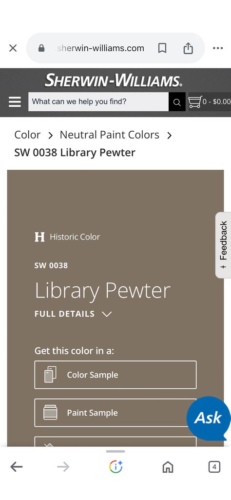 Sherwin Williams Library Pewter, Library Pewter Sherwin Williams, Pewter Sherwin Williams, Pewter Paint Color, Pewter Paint, Historic Colours, Repose Gray, Neutral Paint Color, Neutral Paint Colors