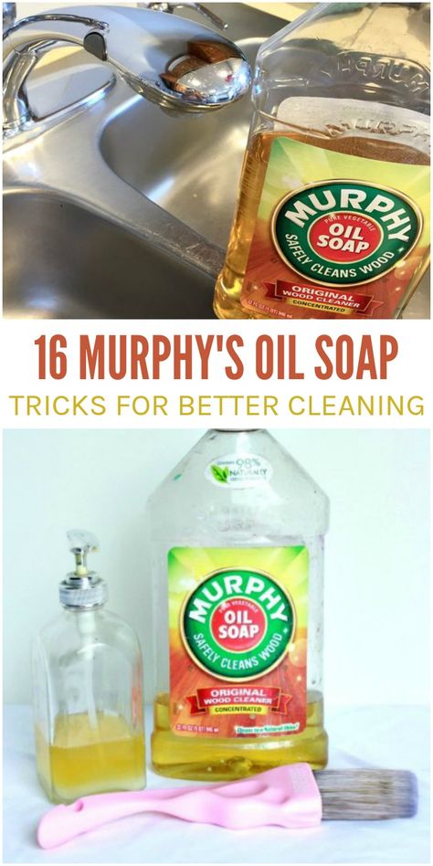 16 Murphy’s Oil Soap Uses for Better Cleaning via @leviandrachel Murphy Oil Soap, Murphys Oil Soaps, Homemade Toilet Cleaner, Clean Baking Pans, Cleaning Painted Walls, Deep Cleaning Tips, Cleaning Wood, Cleaners Homemade, Clean Dishwasher