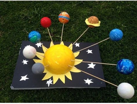 Solar System Projects For Kids 3rd, Solar System Projects For Kids, Planet Crafts, Planet Project, Solar System For Kids, Space Crafts For Kids, Solar System Model, Solar System Projects, Solar System Crafts