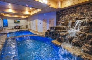 Gatlinburg Tennessee Cabins, Blue Ridge Cabin Rentals, Tennessee Cabins, Pigeon Forge Cabin Rentals, Indoor Pool Design, Gatlinburg Cabin Rentals, Indoor Pools, Pigeon Forge Cabins, Gatlinburg Cabins