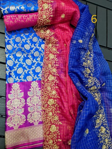 ?? new arrivals ?? Pure benaras Weaving heavy pattu lehangas with perfect matched blouse with nice cutwork soft organza duppata *Length ::3m Blouse :80cm big Panna DUPPATA::2.5M* Price:2999+shipping To Buy, click here or Whatsapp image to chat directly with us: Whatsapp on+ 91 9502316419 For daily updates on our latest collections, follow us on FB page https://www.facebook.com/elegantfashionwearindia/ Instagram: https://www.instagram.com/elegantfashionwear/ Pinterest: https://pin.it/5Fp6x0t You Fb Page, Cut Work, Vera Bradley Backpack, Color Variations, Happy Shopping, New Arrivals, Weaving, Product Launch, Pure Products