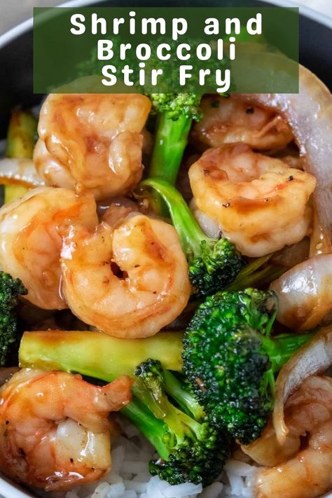 Shrimp And Broccoli Dinner Recipes, Sesame Shrimp And Broccoli, Stir Fry Shrimp And Broccoli, Shrimp Rice Stir Fry, Broccoli With Shrimp Recipes, Brocolli And Shrimp Recipes, Shrimp And Broccoli Stir Fry Easy, Shrimp Broccoli Stir Fry Healthy, Garlic Shrimp With Broccoli