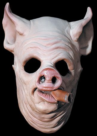 Seeing my husband in the mask would be my worst nightmare come true!!!!!!! Haunted House Costumes, Pig Face Mask, Pig Mask, Mascaras Halloween, Pig Face, Pig Ears, Pig Nose, Cat Seat, Zombie Costume