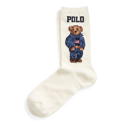 Ralph Lauren Socks, Ralph Lauren Polo Bear, Women's Shoes Accessories, Polo Bear, Socks And Tights, Ralph Lauren Home, Rugby Shirt, Cool Socks, Ralph Lauren Polo