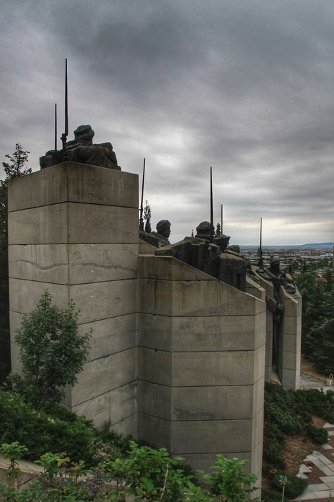 Defenders of Stara Zagora Memorial Complex (Bulgaria) - 1977 Stara Zagora, Bulgaria, Mount Rushmore, Monument, Natural Landmarks, Building, Travel, Nature