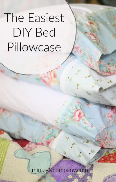 THE easiest bed pillowcase to sew - the roll-up or burrito method. • mimzy & company Ruffled Pillow Cases Diy, Easy Pillow Cases To Sew, Pillowcase Diy, Easy Pillowcase, Sew A Pillowcase, Homemade Pillow Cases, Burrito Pillowcase, Sewing Pillow Cases, Pillowcase Tutorial