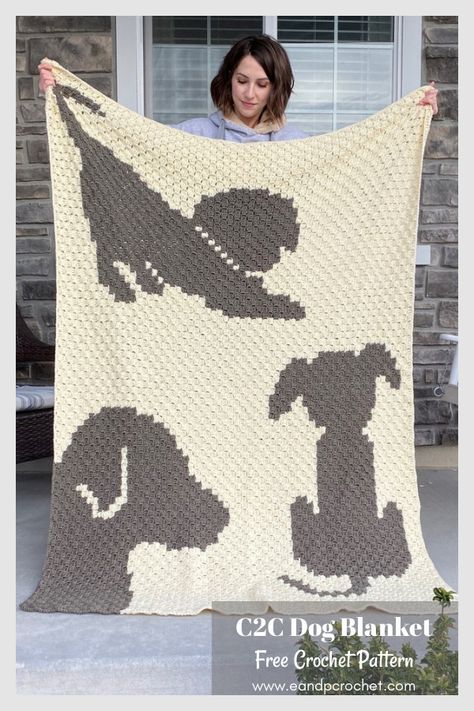 Corner 2 Corner, Corner Crochet, Crochet Dog Patterns, Cat Blanket, Crochet Business, C2c Crochet, Afghan Patterns, Afghan Pattern, Lion Brand Yarn