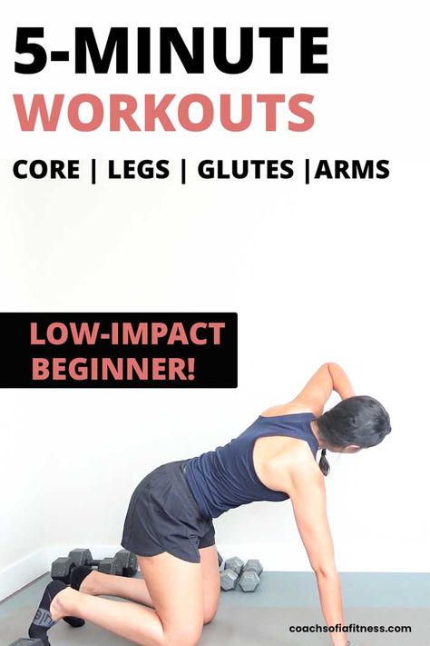 Discover 4 amazing 5-minute home workouts to strengthen your core, abs, legs and glutes! Arms And Shoulders Workout, Core Routines, Home Workouts For Beginners, Core Routine, Shoulders Workout, Warm Up Routine, Workouts For Beginners, Strengthen Your Core, Workout Beginner