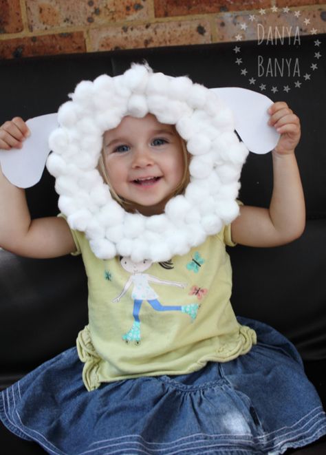 25 Cute and Fun Easter Crafts for Kids - Crazy Little Projects Sheep Mask, Lamb Craft, Craft Activity For Kids, Farm Animal Crafts, Sheep Crafts, Farm Preschool, Christmas Pageant, Farm Activities, Masks Crafts