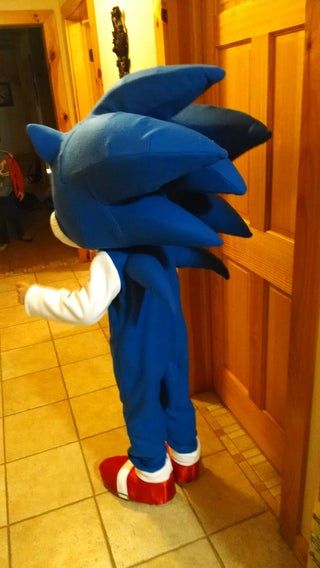 Childrens Sonic the Hedgehog Mascot Costume : 12 Steps (with Pictures) - Instructables Sonic The Hedgehog Halloween Costume, Maleficent Costume Kids, Sonic The Hedgehog Costume, Hedgehog Costume, Sonic Costume, Movie Halloween Costumes, Toy Story Costumes, Hedgehog Birthday, Sonic Party