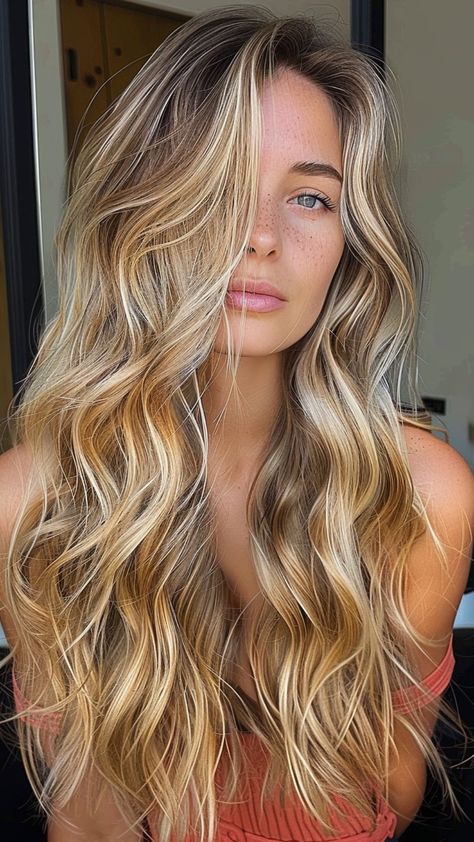 Glossy and Trendy: 25 Beautiful Soiled Blonde Hair Concepts for 2024 Check more at https://howcandothis.com/hairstyleideas/glossy-and-trendy-25-beautiful-soiled-blonde-hair-concepts-for-2024/ Money Piece Golden Blonde, Blonde Highlights For Fair Skin, Golden Blonde Baylage, Sunshine Blonde Hair, Warm Summer Blonde Hair, Golden Hair Color Honey, Sun Kissed Hair Blonde, Warm Balayage Blonde, Golden Blonde Highlights On Brown Hair