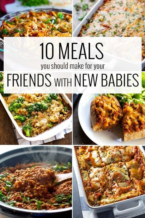 Meal Train Meals, New Mom Meals, Meal Train Ideas, Take Them A Meal, Meals For Friends, Meals For New Moms, Meal Train, Crockpot Freezer Meals, Freezable Meals