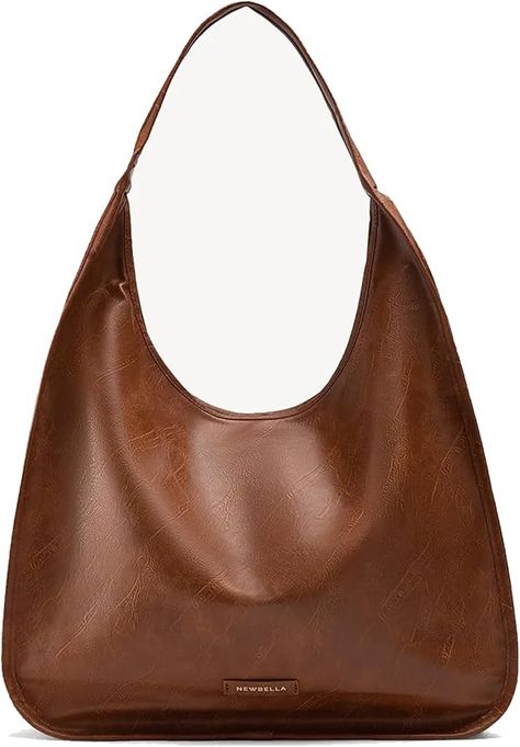 Amazon.com: NEWBELLA Hobo Bags for Women Soft PU Leather Shoulder Tote Purses with Zipper (Black-Large Size) : Clothing, Shoes & Jewelry Hobo Bags For Women, Hobo Bags, Leather Hobo Bag, Hobo Handbags, Tote Purse, Leather Hobo, Shoulder Tote, Leather Purse, Hobo Bag