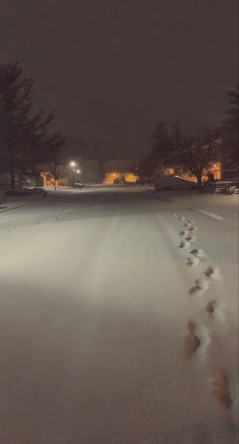 fresh snow after a storm at night Grunge Snow Aesthetic, Fresh Snow Aesthetic, Snow Storm Aesthetic, Winter Snaps, Snow Snap, Cold Weather Aesthetic, Winter Snap, Winter Snow Aesthetic, Snow At Night