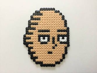 Anime Melty Beads, Jujutsu Kaisen Perler Beads, Perler Bead Anime, Chainsawman Perler Beads, Hama Beads Anime, One Punch Man Perler Beads, Levi Ackerman Perler Beads, Anime Perler Beads, Naruto Pearl Beads