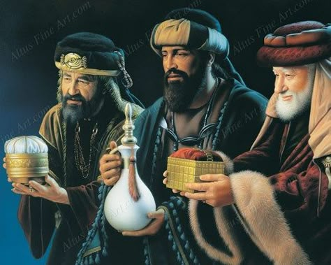 Wise Men Gifts, Simon Dewey, Nativity Painting, The Three Wise Men, Roi Mage, We Three Kings, Temple Pictures, Pictures Of Christ, Lds Art