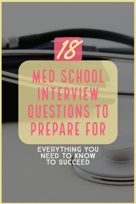 Are you preparing for an upcoming medical school interview? Maximize your odds of acceptance by preparing these 18 questions that are commonly asked during medical school interviews on the blog, MD-PhD in the City. You won't want to step into interviews without practicing these important questions. | #medschool #applyingtomedschool #premedstudent | mdphdinthecity.com Medical School Interview Questions, School Interview Questions, Medical School Interview, Group Interview, Pre Med Student, School Interview, Medical School Motivation, School Study, School Study Tips