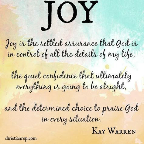 JOY Christian Joy Quotes, Joyful Monday, Joy Bible Verse, Choose Joy Quotes, The Joy Of The Lord, God Is In Control, Word Joy, One Little Word, Joy Quotes