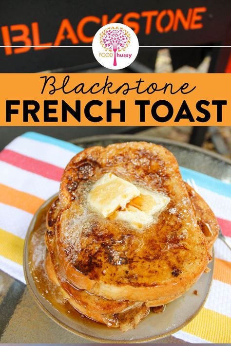 Cinnamon Bread French Toast, Gourmet French Toast, Outdoor Griddle Recipes, Toppings Bar, French Bread French Toast, French Toast Ingredients, Cinnamon Roll French Toast, Blackstone Recipes, Blackstone Grill