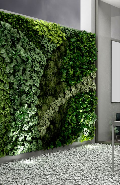 Artificial Grass Design, Vertikal Garden, Green Wall Design, Grass Design, Wall Green, Garden Wall Designs, Garden Grass, Vertical Garden Indoor, Vertical Garden Design