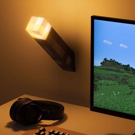 Minecraft Torch, Minecraft Light, All Minecraft, Minecraft Room, Amazing Minecraft, Grandad Gift, Lighting Gifts, Bird Gifts, Torch Light