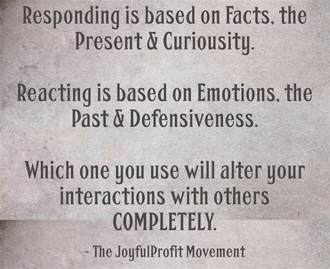 Reacting vs Responding React Quotes, Respond Vs React, Manipulative People Quotes, Ego Vs Soul, Praying Woman, Codependency Relationships, Manipulative People, Self Exploration, Managing Emotions